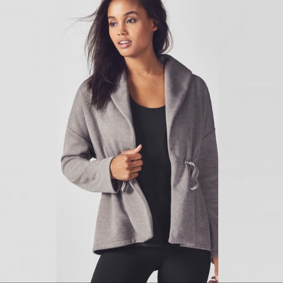 Fabletics Sweaters - Fabletics Sage Green Open Cardigan Size Large